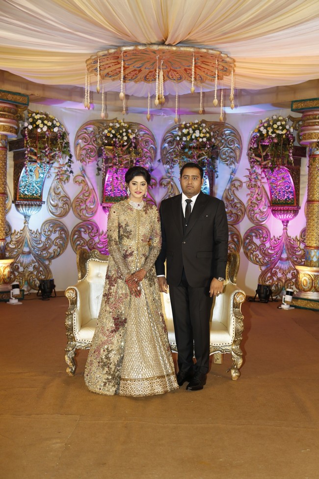 Producer Abinesh Elangovan - Nandhini Reception Stills